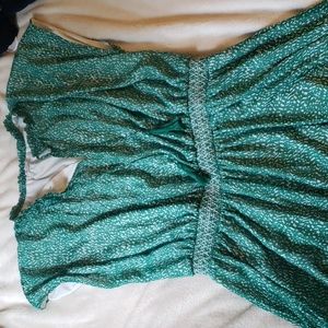 Ophelia Roe 3x Green Pattern Dress